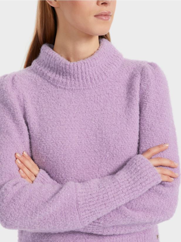 pulover strălucitor tricotat în germania Marc Cain lavandă strălucitoare îmbrăcăminte 4826HH1040