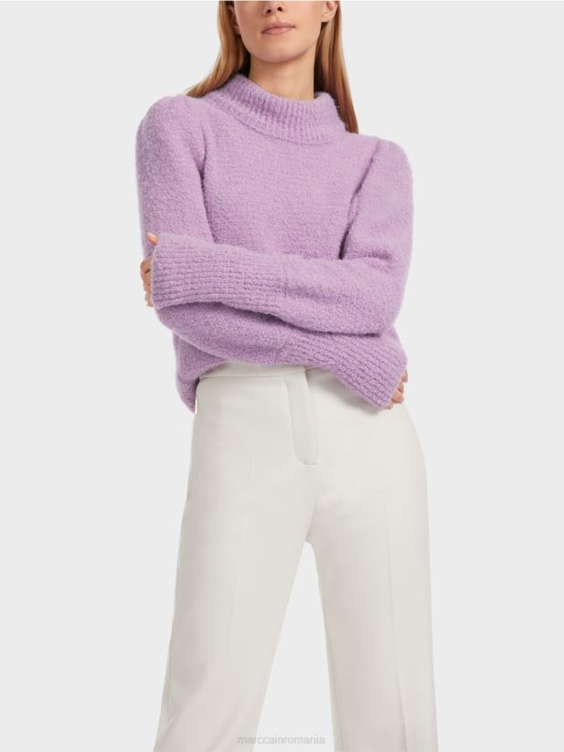 pulover strălucitor tricotat în germania Marc Cain lavandă strălucitoare îmbrăcăminte 4826HH1040