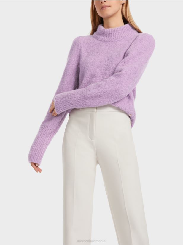 pulover strălucitor tricotat în germania Marc Cain lavandă strălucitoare îmbrăcăminte 4826HH1040