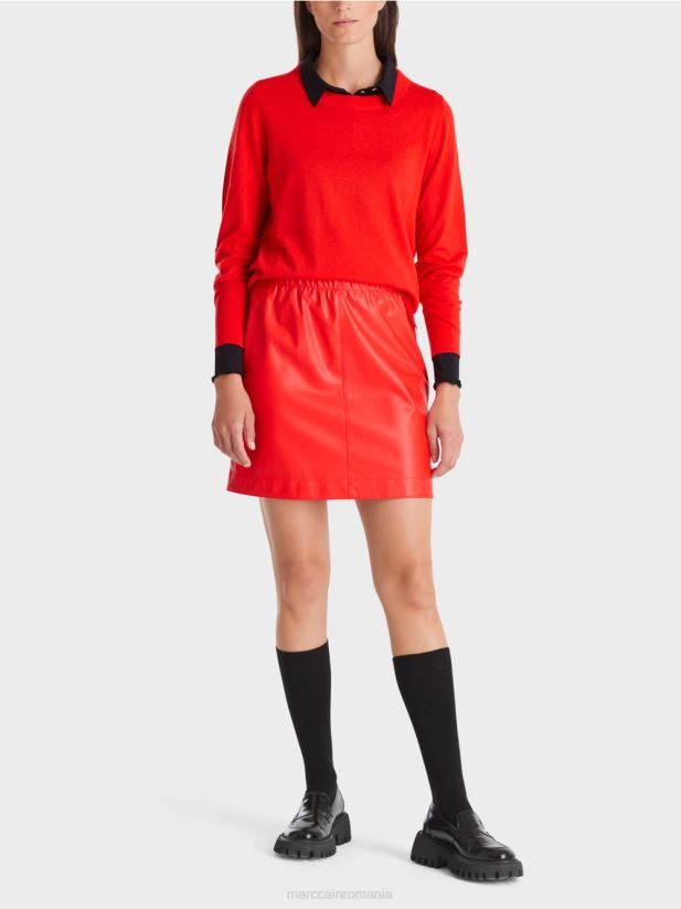 pulover tricotat fin „regândiți împreună”. Marc Cain campari îmbrăcăminte 4826HH1056