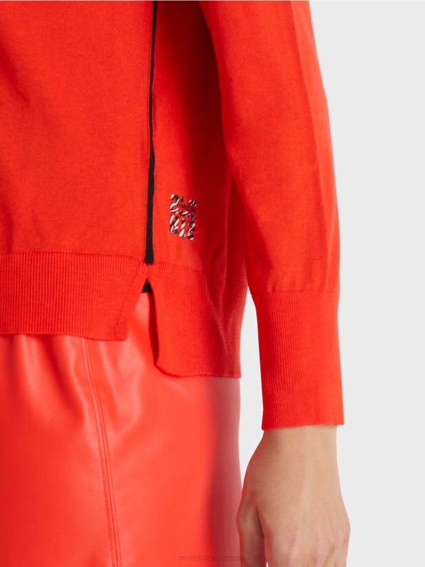 pulover tricotat fin „regândiți împreună”. Marc Cain campari îmbrăcăminte 4826HH1056