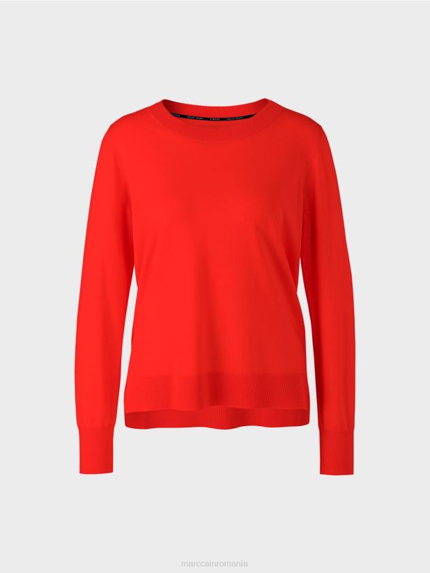 pulover tricotat fin „regândiți împreună”. Marc Cain campari îmbrăcăminte 4826HH1056