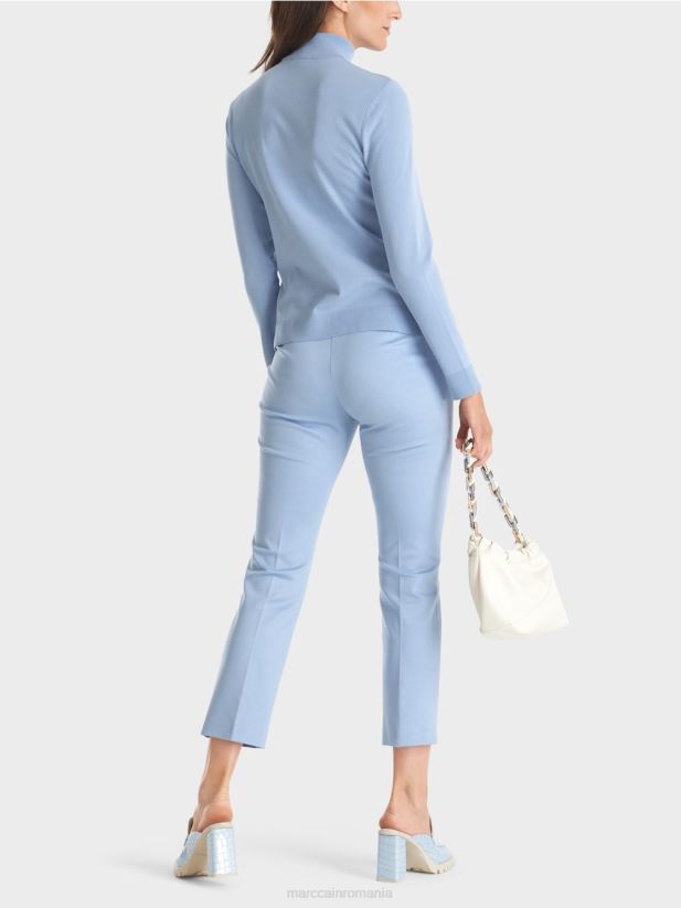 pulover tricotat fin „regândiți împreună”. Marc Cain cer întunecat de vară îmbrăcăminte 4826HH1074