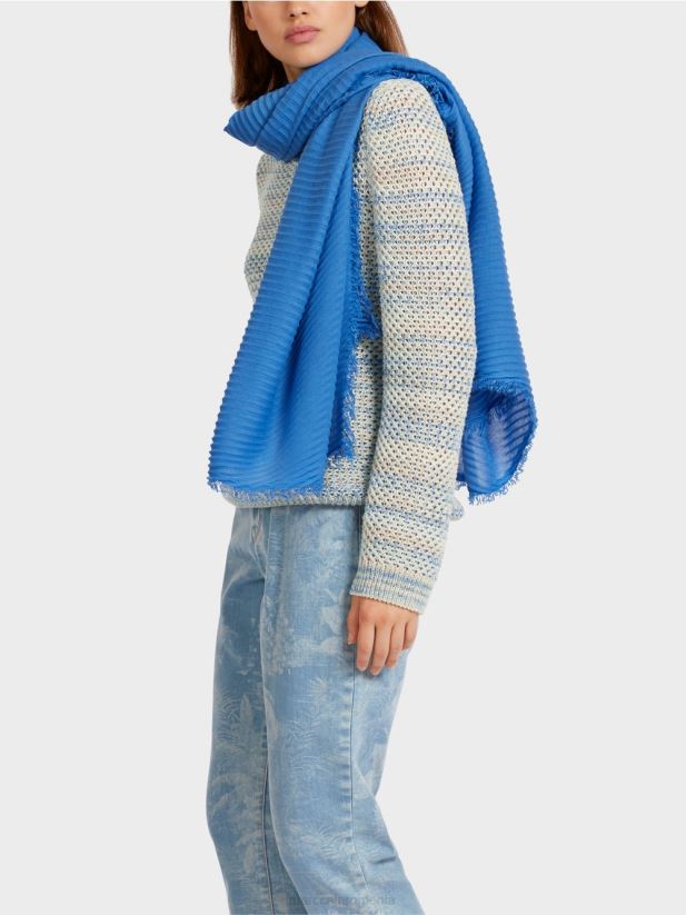 pulover \"tricotat in germania\" Marc Cain albastru pudra deschis îmbrăcăminte 4826HH1160