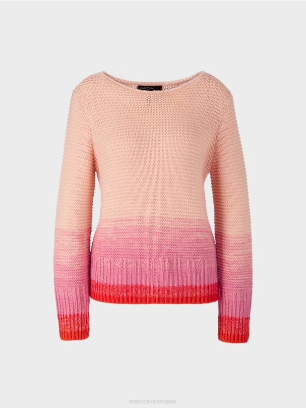 pulover \"tricotat in germania\" Marc Cain bronz strălucitor îmbrăcăminte 4826HH1165