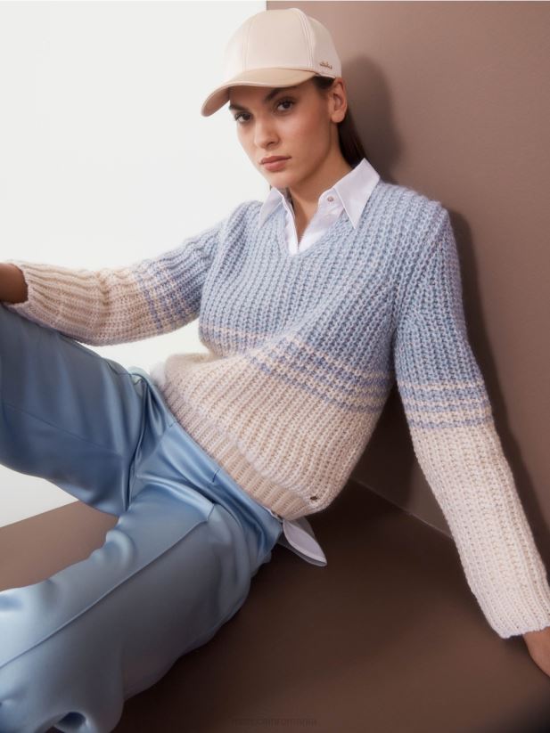 pulover - tricotat in germania Marc Cain cer întunecat de vară îmbrăcăminte 4826HH1083