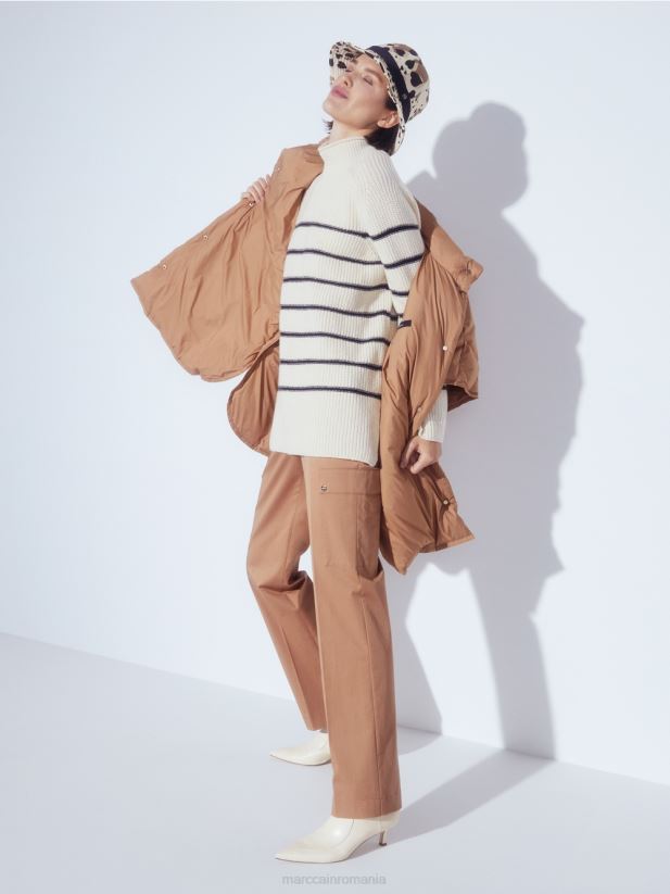 pulover \"tricotat in germania\" Marc Cain cremă îmbrăcăminte 4826HH1192