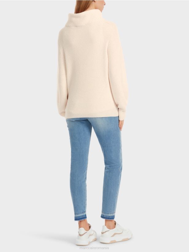 pulover - tricotat in germania Marc Cain floare de migdal îmbrăcăminte 4826HH1065