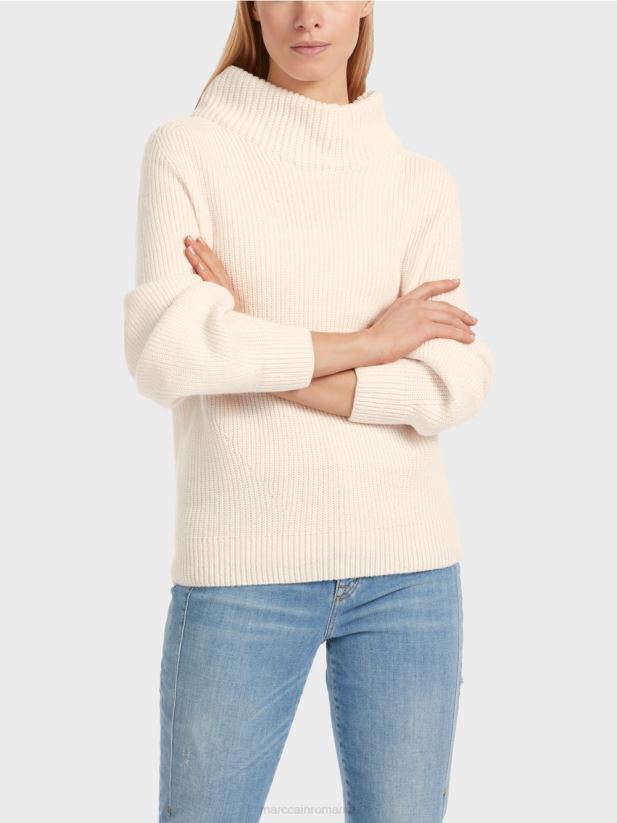 pulover - tricotat in germania Marc Cain floare de migdal îmbrăcăminte 4826HH1065