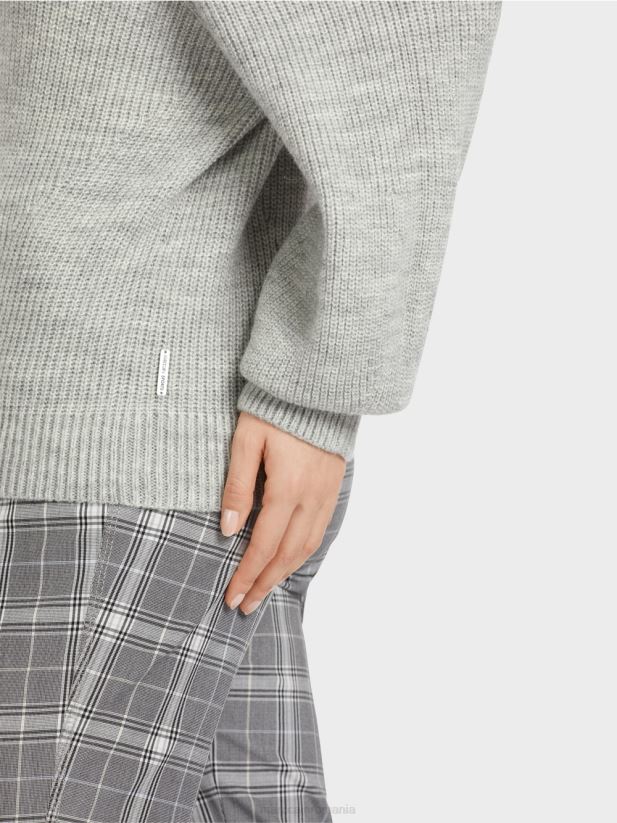 pulover - tricotat in germania Marc Cain gri argintiu îmbrăcăminte 4826HH1104