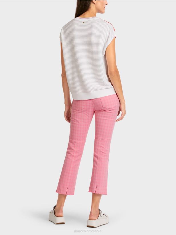 pulover \"tricotat in germania\" Marc Cain roz aprins îmbrăcăminte 4826HH1167