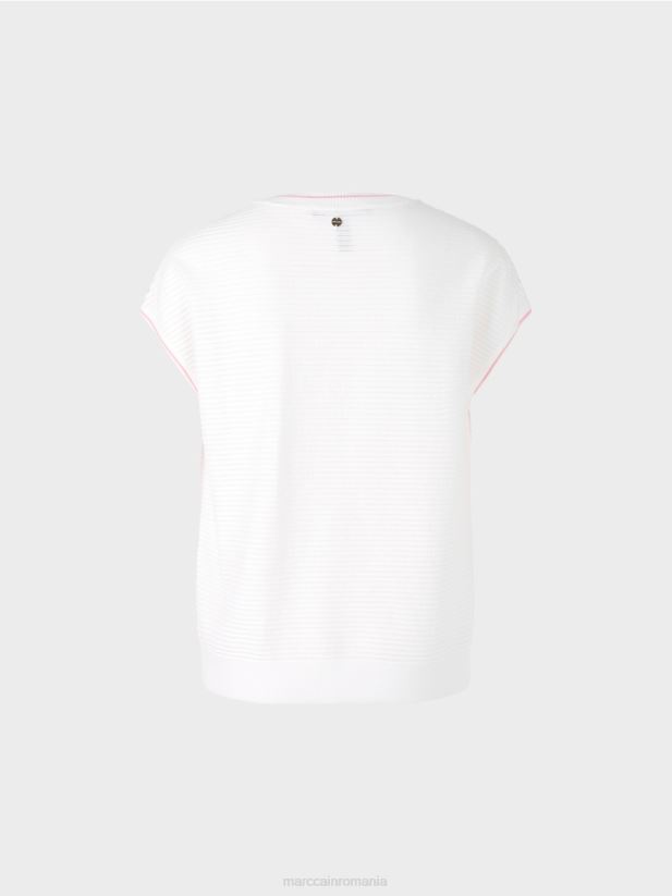 pulover \"tricotat in germania\" Marc Cain roz aprins îmbrăcăminte 4826HH1167