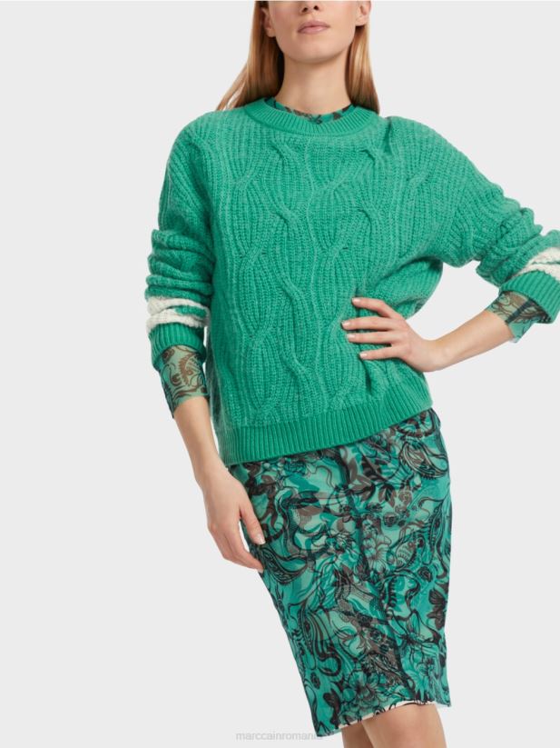 pulover - tricotat in germania Marc Cain smalț îmbrăcăminte 4826HH1060