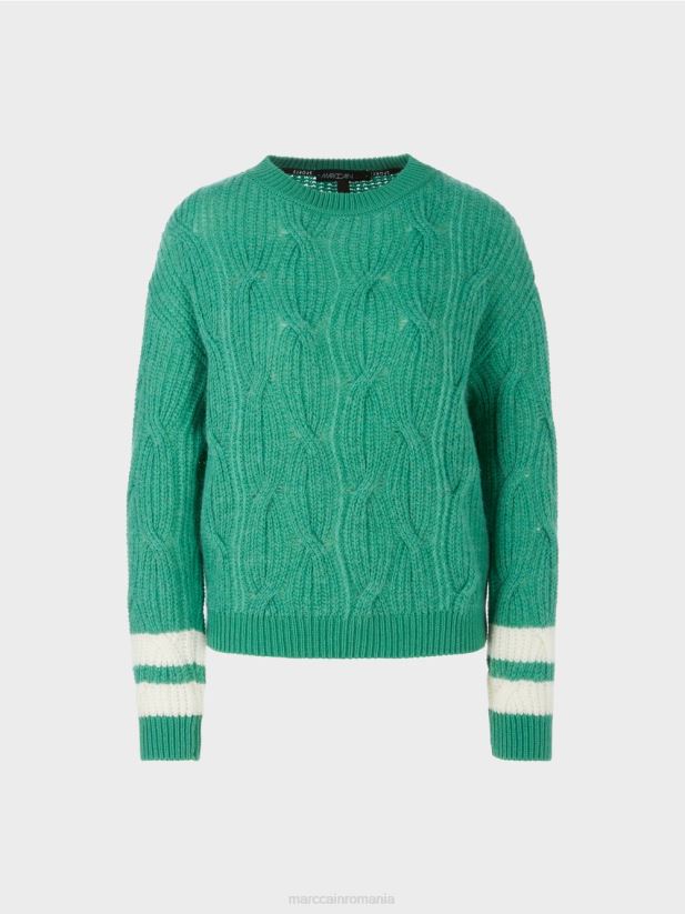 pulover - tricotat in germania Marc Cain smalț îmbrăcăminte 4826HH1060