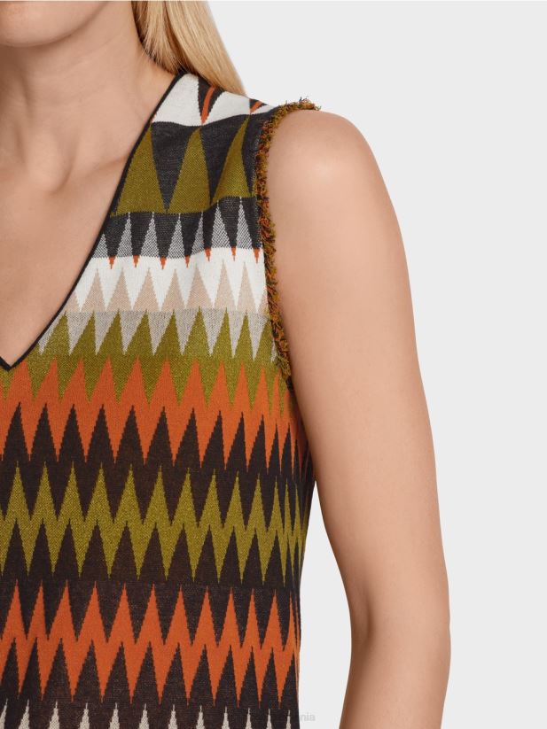 pulover \"tricotat in germania\" Marc Cain verde oliv intens îmbrăcăminte 4826HH1148