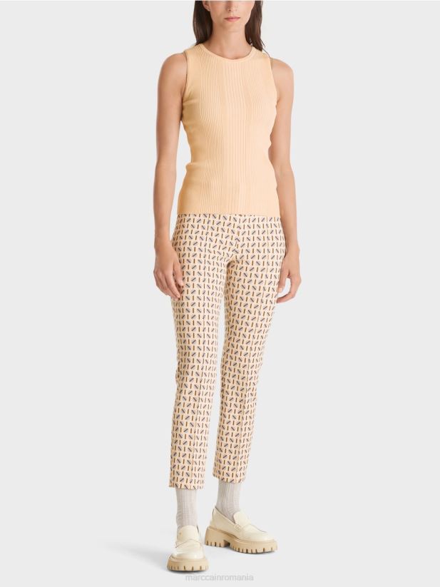 „regândiți împreună” de sus Marc Cain crema inchisa îmbrăcăminte 4826HH1090