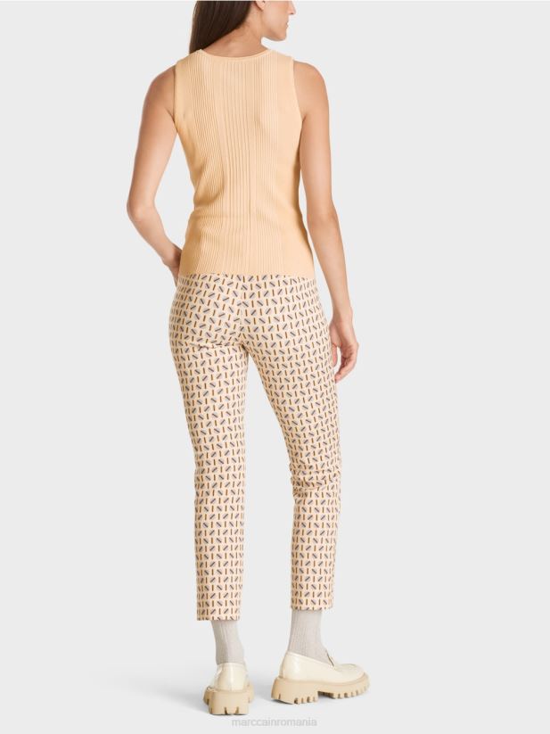 „regândiți împreună” de sus Marc Cain crema inchisa îmbrăcăminte 4826HH1090