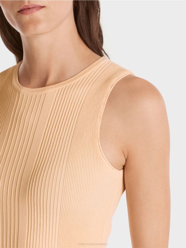 „regândiți împreună” de sus Marc Cain crema inchisa îmbrăcăminte 4826HH1090