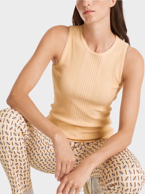 „regândiți împreună” de sus Marc Cain crema inchisa îmbrăcăminte 4826HH1090