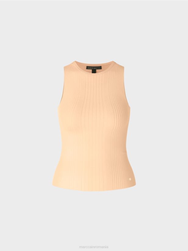 „regândiți împreună” de sus Marc Cain crema inchisa îmbrăcăminte 4826HH1090