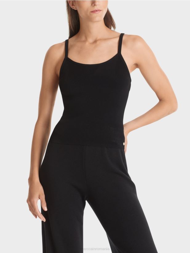 „regândiți împreună” de sus Marc Cain negru îmbrăcăminte 4826HH1135