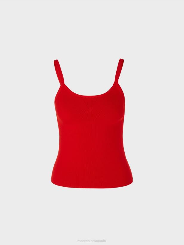 „regândiți împreună” de sus Marc Cain rosu intens îmbrăcăminte 4826HH1132