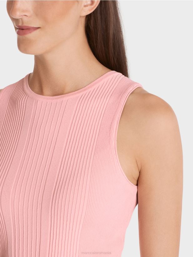 „regândiți împreună” de sus Marc Cain roz pudra moale îmbrăcăminte 4826HH1123