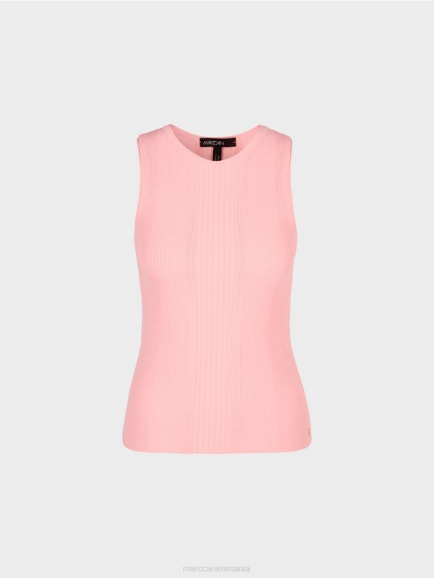 „regândiți împreună” de sus Marc Cain roz pudra moale îmbrăcăminte 4826HH1123