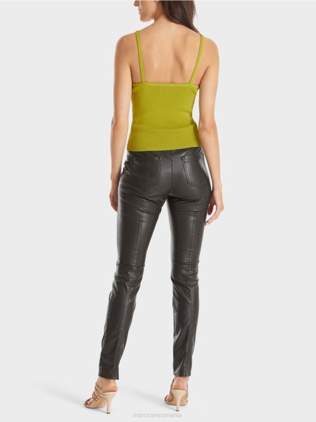 „regândiți împreună” de sus Marc Cain verde oliv intens îmbrăcăminte 4826HH1149