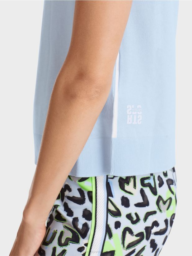 „regândiți împreună” slipover Marc Cain albastru pudra moale îmbrăcăminte 4826HH1103