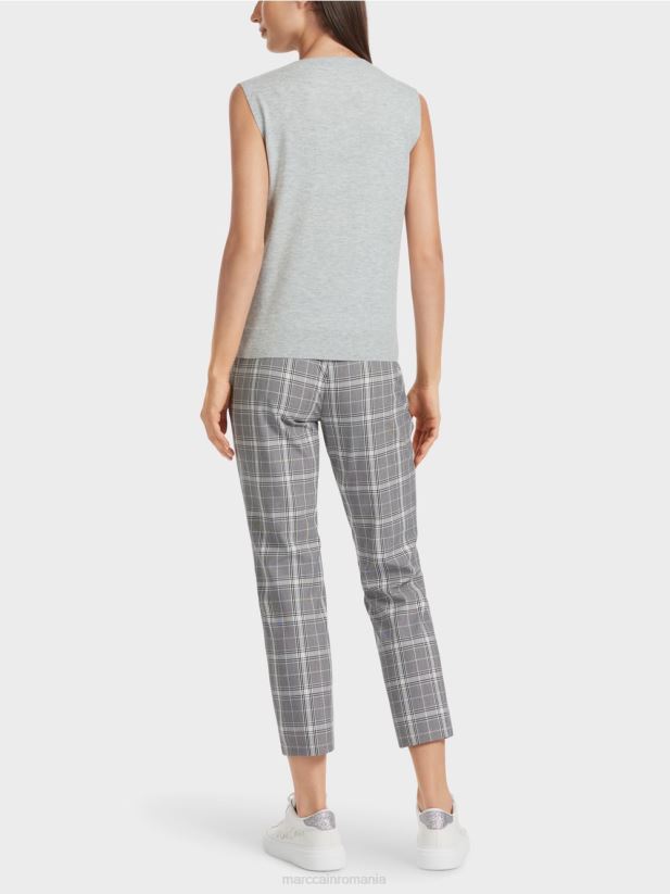 „regândiți împreună” slipover Marc Cain gri argintiu îmbrăcăminte 4826HH1106