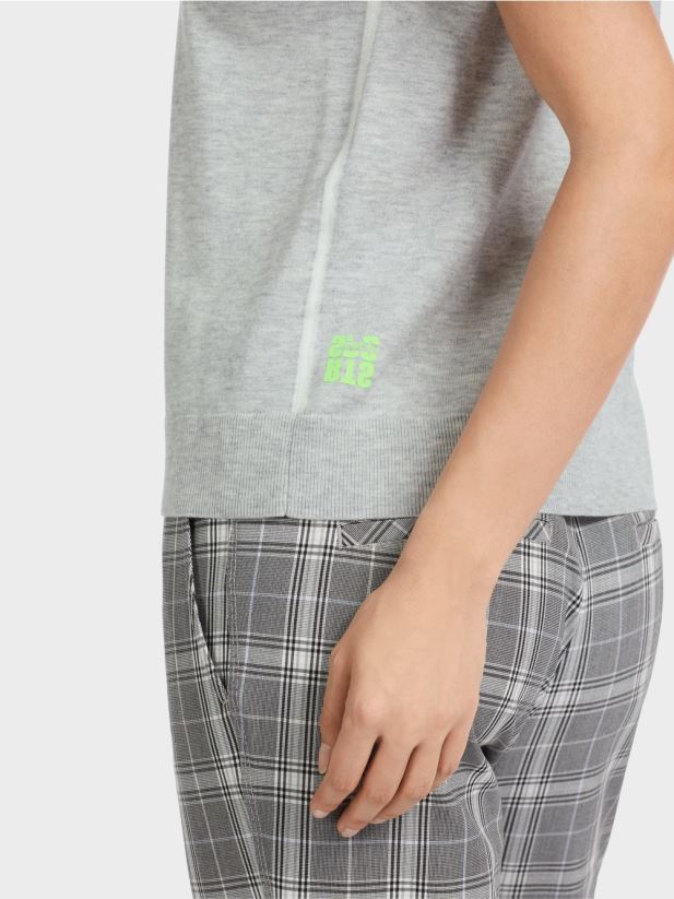 „regândiți împreună” slipover Marc Cain gri argintiu îmbrăcăminte 4826HH1106