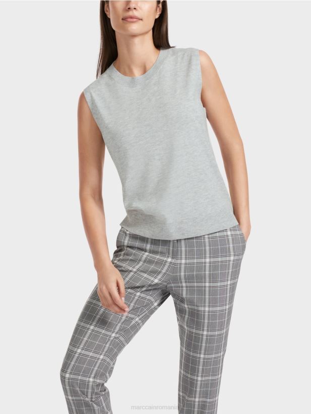 „regândiți împreună” slipover Marc Cain gri argintiu îmbrăcăminte 4826HH1106