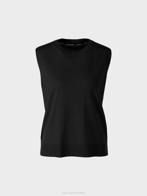 „regândiți împreună” slipover Marc Cain negru îmbrăcăminte 4826HH1110