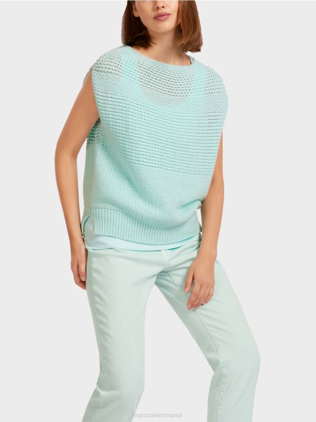 slipover 100% fabricat in germania Marc Cain luminator moale îmbrăcăminte 4826HH1171