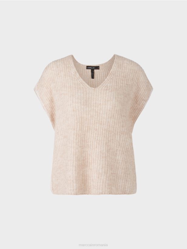 slipover 100% made in germany Marc Cain lapte de migdale îmbrăcăminte 4826HH1053