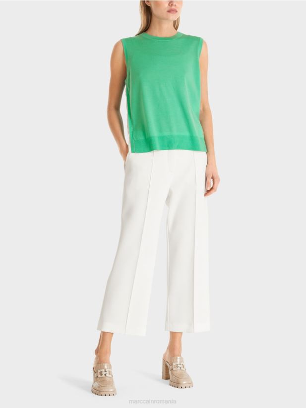 top tricotat superfin Marc Cain jad strălucitor îmbrăcăminte 4826HH1174