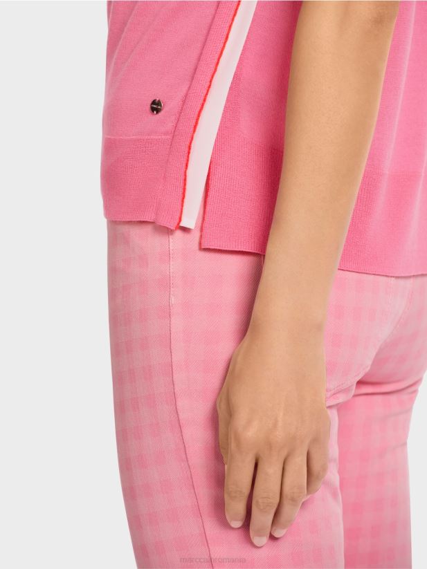 top tricotat superfin Marc Cain roz aprins îmbrăcăminte 4826HH1169