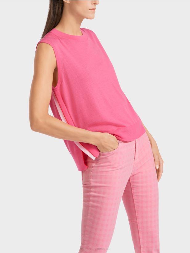 top tricotat superfin Marc Cain roz aprins îmbrăcăminte 4826HH1169