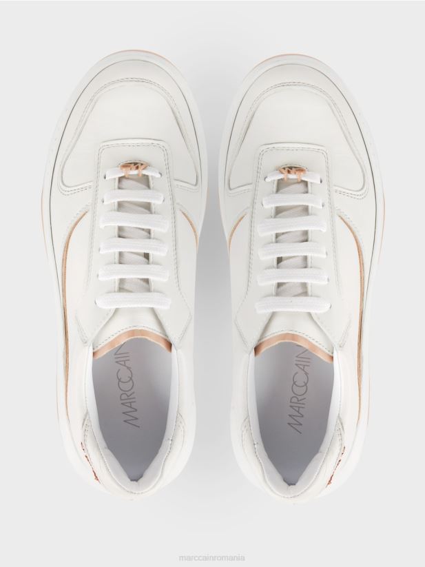 adidași cu detalii strălucitoare Marc Cain bej nisipos încălţăminte 4826HH1555
