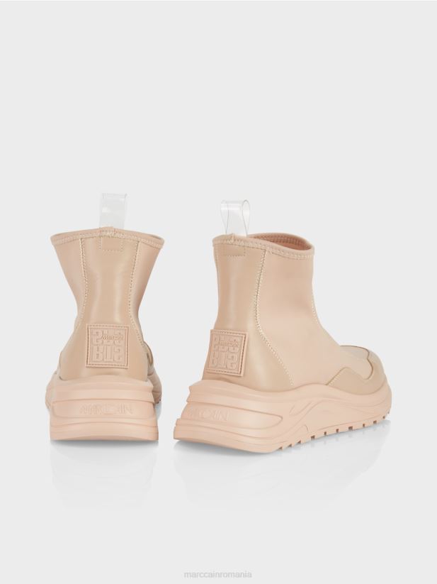 adidași cu tăietură mijlocie Marc Cain floare de migdal încălţăminte 4826HH1561