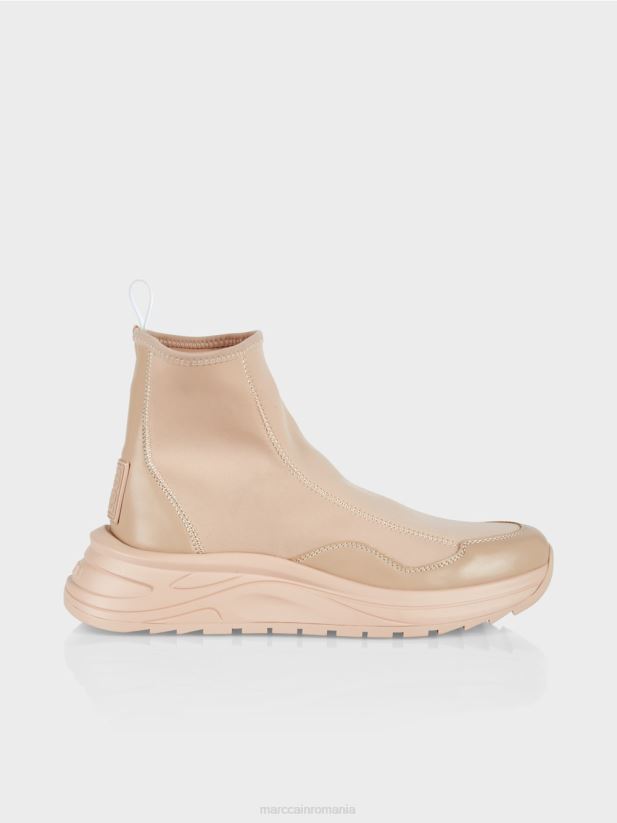 adidași cu tăietură mijlocie Marc Cain floare de migdal încălţăminte 4826HH1561