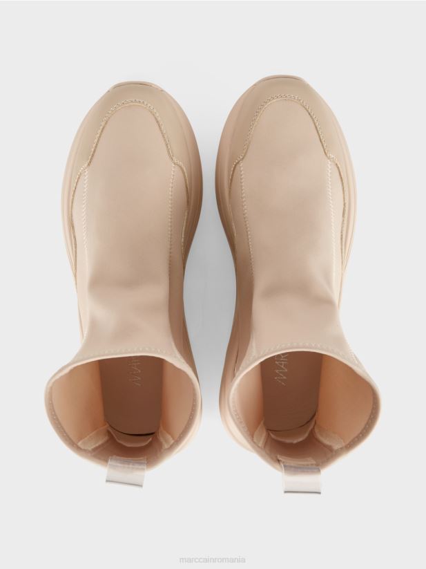 adidași cu tăietură mijlocie Marc Cain floare de migdal încălţăminte 4826HH1561