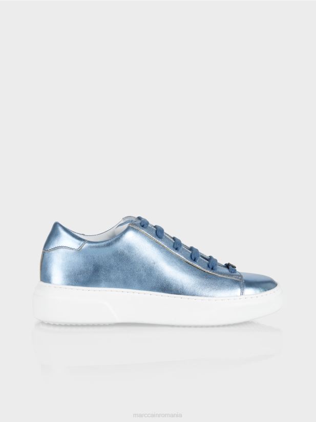 adidași strălucitori Marc Cain albastru pudra moale încălţăminte 4826HH1585