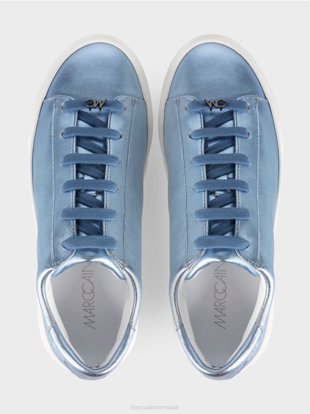 adidași strălucitori Marc Cain albastru pudra moale încălţăminte 4826HH1585