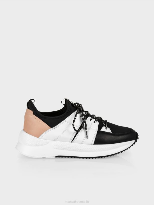 dresuri în culori mixte Marc Cain alb încălţăminte 4826HH1623