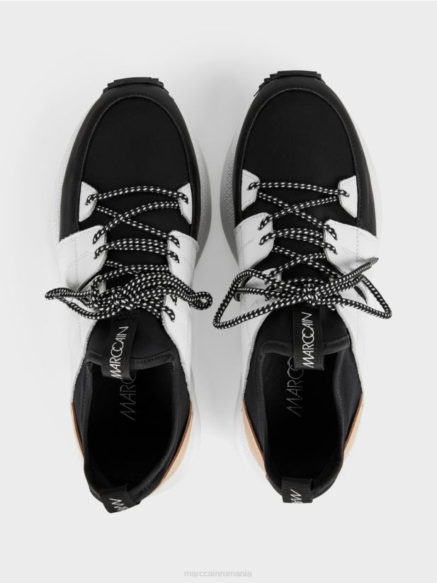 dresuri în culori mixte Marc Cain alb încălţăminte 4826HH1623