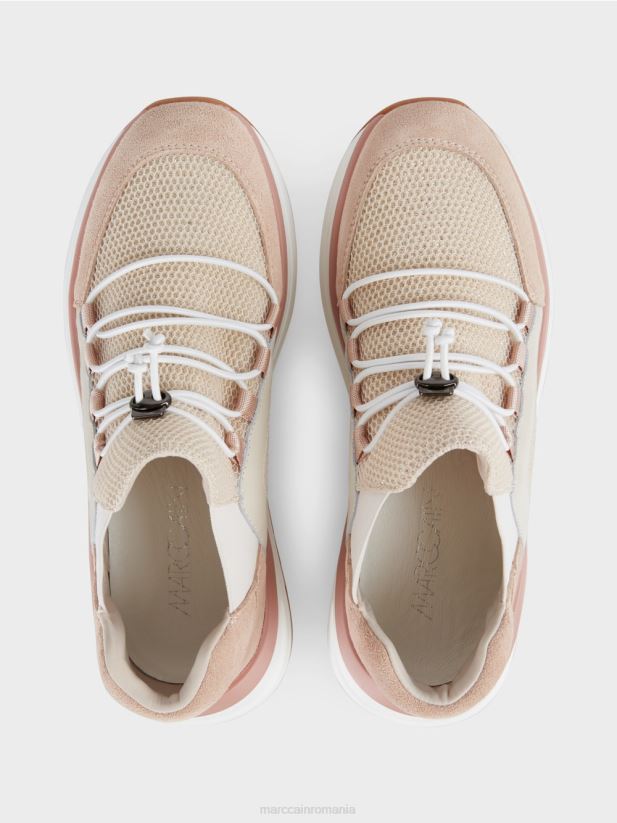 pantofi slip-on practici Marc Cain bronz strălucitor încălţăminte 4826HH1622