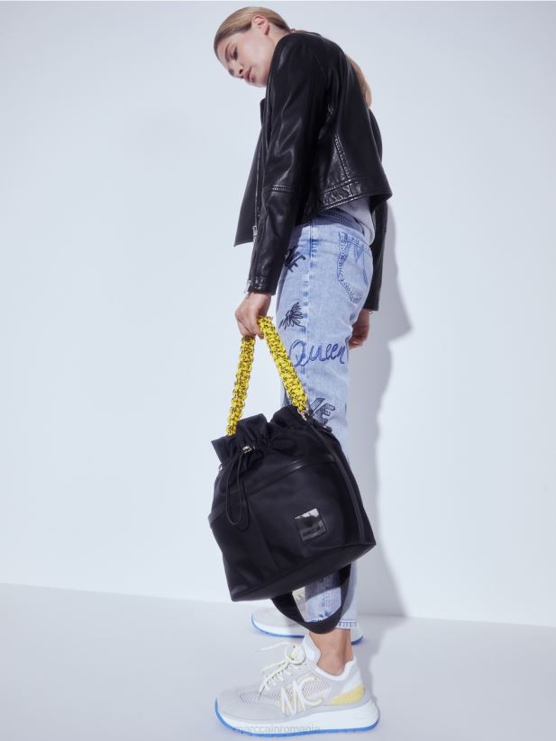 pantofi sport cu inserție din plasă Marc Cain sulf verde încălţăminte 4826HH1627