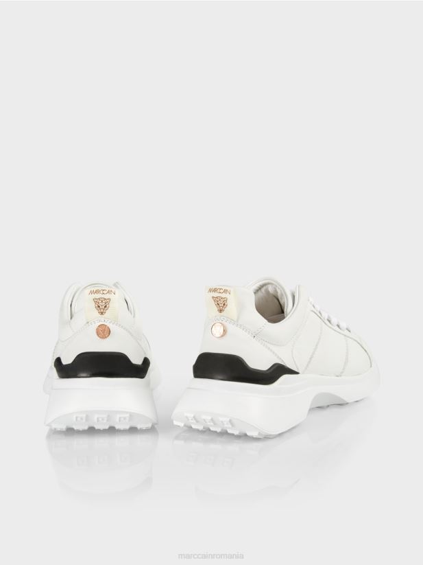 pantofi sport cu șireturi, cu detalii contrastante Marc Cain alb încălţăminte 4826HH1641